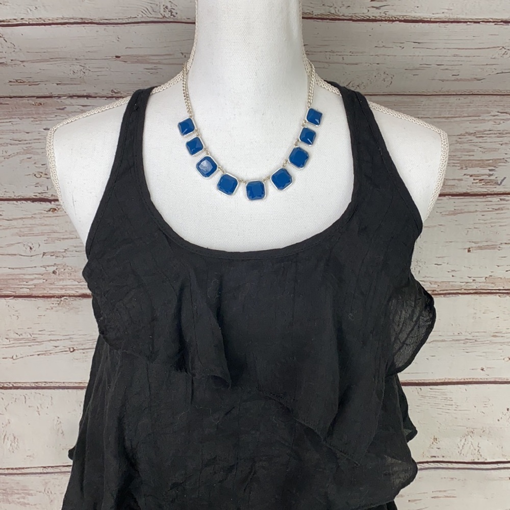 Black Ruffle Dress Size Small - Picture 2 of 9